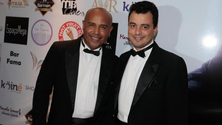 19.mai.2014 - Rick e Renner comparecem à festa de 30 anos de carreira do estilista Fernando Pires em São Paulo - Léo Franco/AgNews - Léo Franco/AgNews