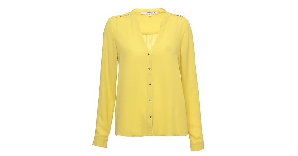 Camisa de crepe com abertura frontal, da Shoulder. Preço: R$ 198. Informações: www.shoulder.com.br | Preço e disponibilidade pesquisados em maio de 2014 e sujeitos a alterações - Divulgação