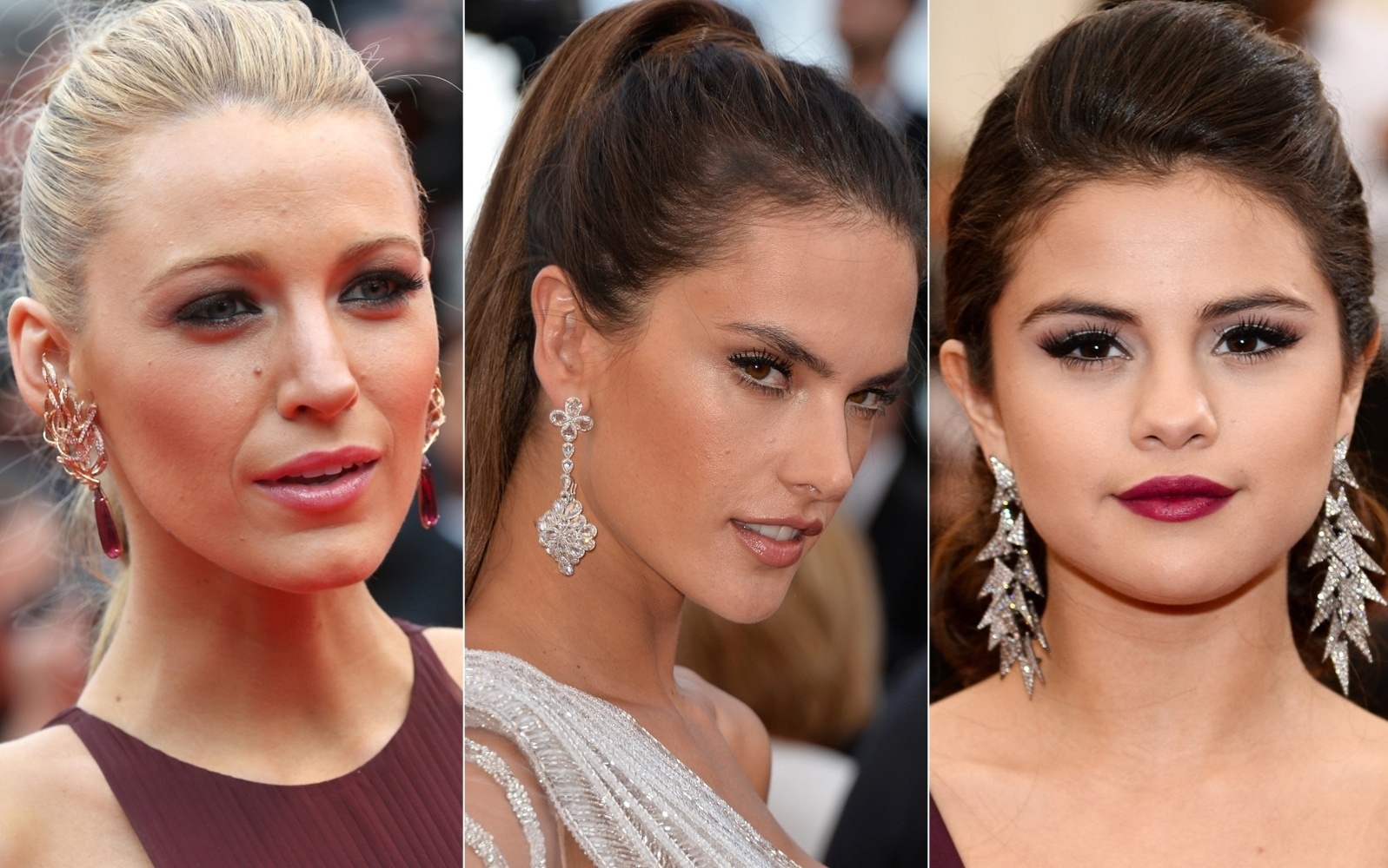 Make inverno - Blake Lively, Alessandra Ambrósio e Selena Gomez - Getty Images/Montagem/UOL