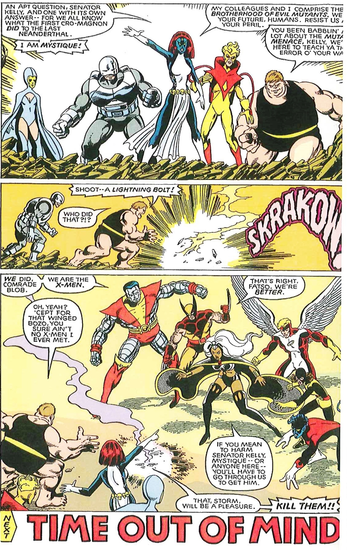 Em "X-Men: Dias de Um Futuro Esquecido", Mística e a Irmandade de Mutantes do Mal desafia os X-Men - Reprodução