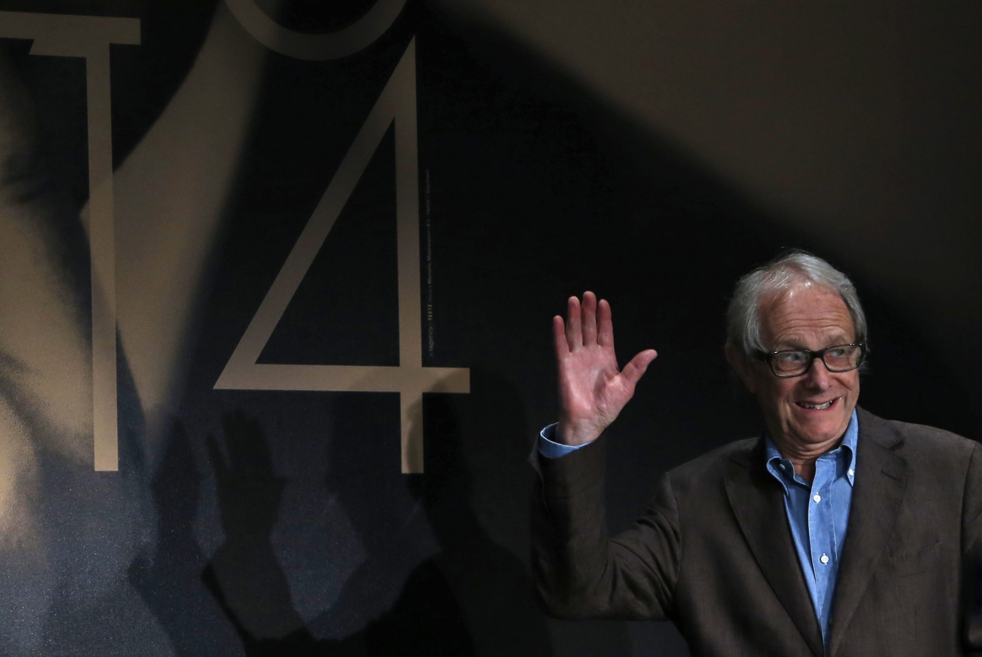 22.mai.2014 - O diretor britânico Ken Loach  participa de coletiva de seu novo filme, "Jimmy's Hall", no Festival de Cannes 2014 - EFE