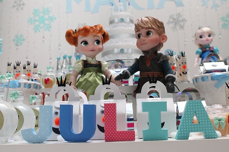 festa de aniversário com tema Frozen - Tatiana F. Martins/Divulgação