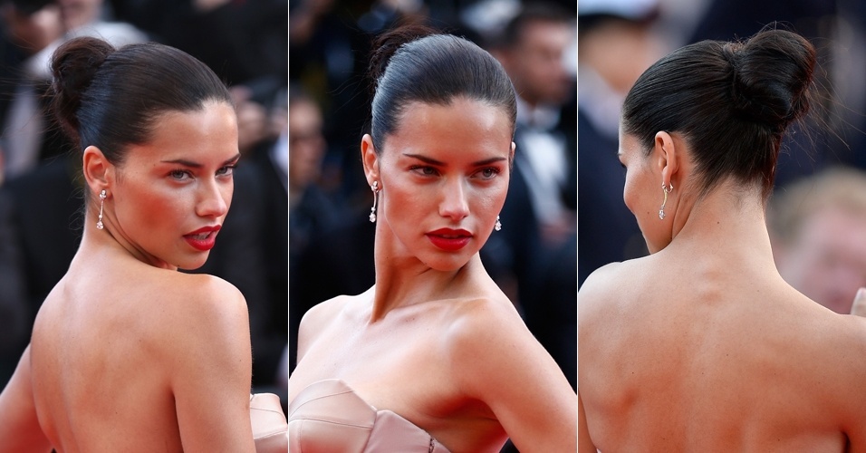 Cannes - penteados - Adriana Lima - Getty Images