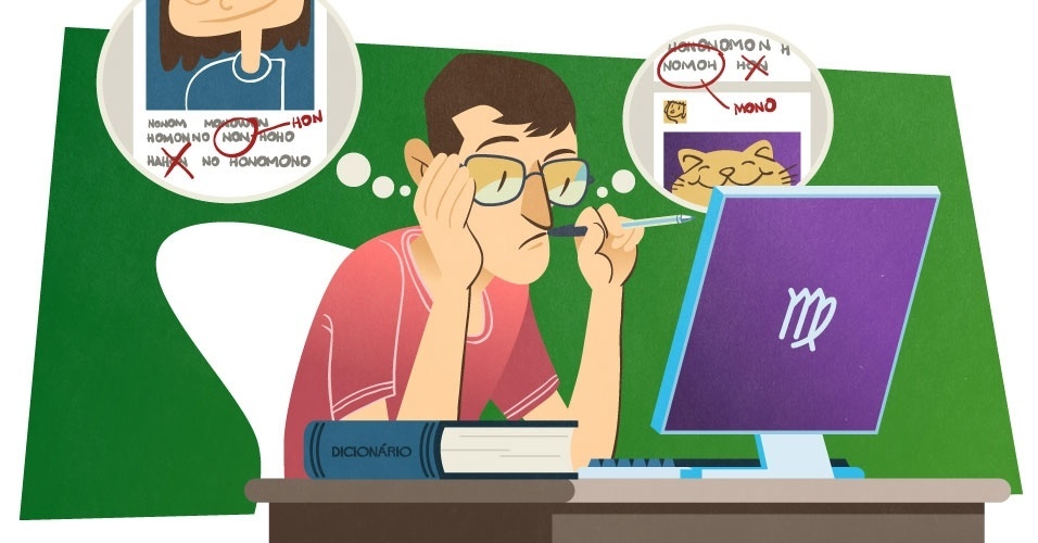 Como cada signo é nas redes sociais - Virgem - Leo Gibran/Arte UOL