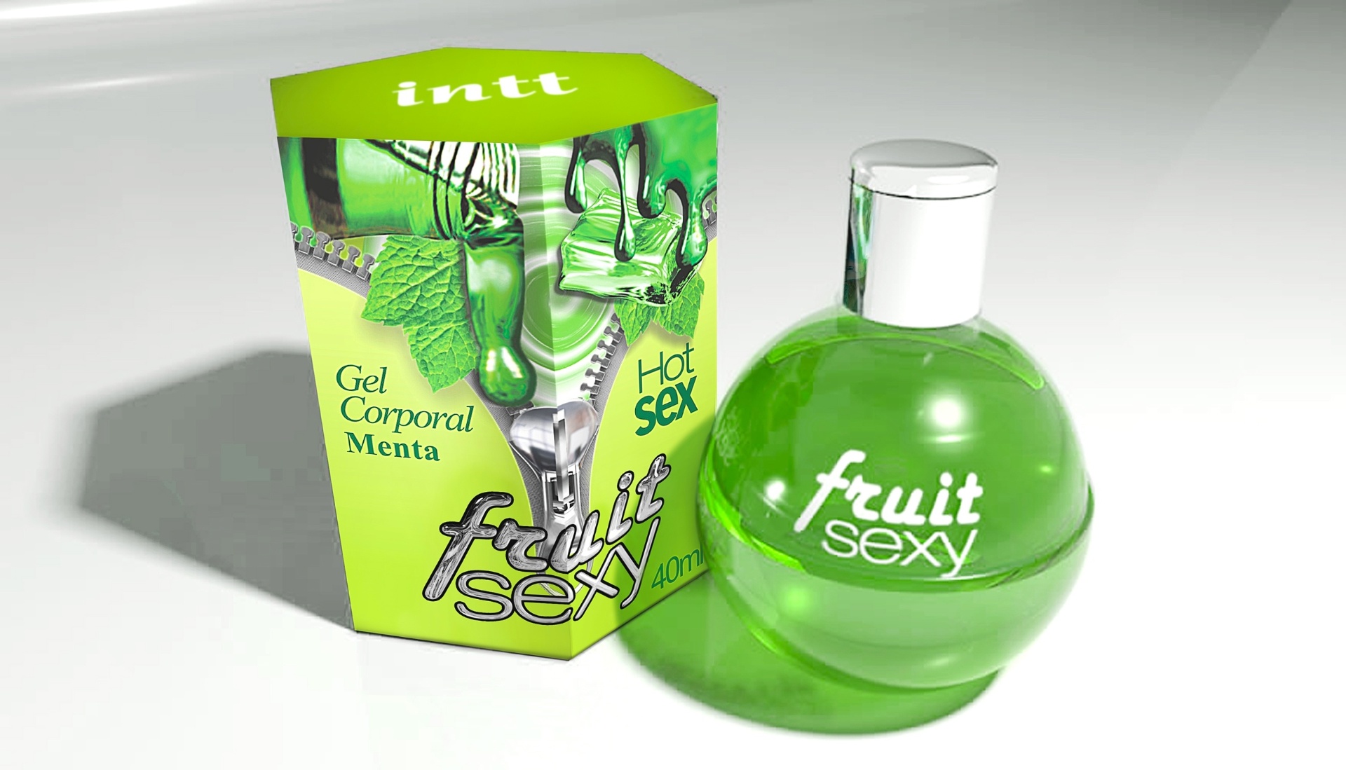 Fruit Sexy Menta é gel corporal usado para massagem. Da Intt (www.lojaintt.com.br). R$ 12. Preço consultado em maio de 2014, sujeito a alterações - Divulgação