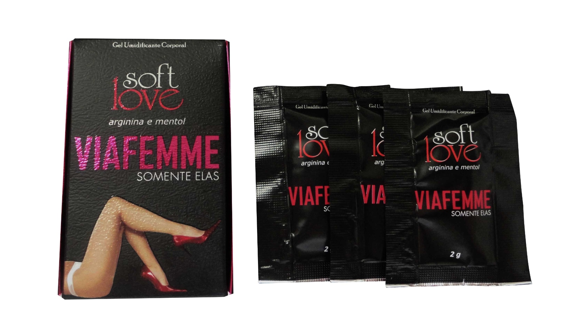 Via Femme é um excitante feminino à base de arginina e mentol. Deixa a região íntima sensível e estimulante ao ser massageada. Embalagem com três sachês. Da Soft Love (www.softlove.com.br). R$ 14,80, no Erosmania (www.erosmania.com.br). Preço consultado em maio de 2014, sujeito a alterações - Divulgação