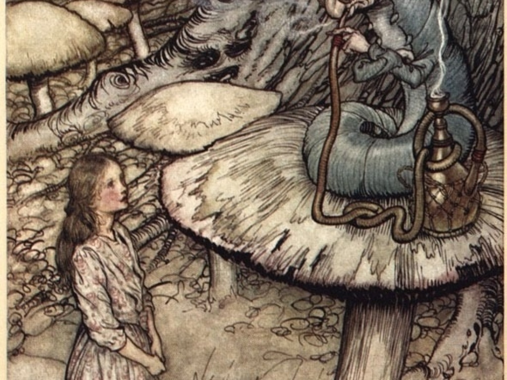 Ilustração de Arthur Rackham para "As Aventuras de Alice no País das Maravilhas" - Reprodução