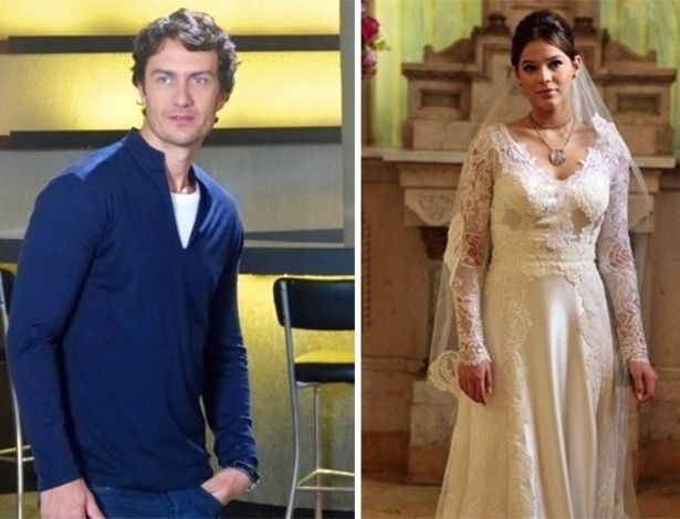 Laerte fica chocado ao ver Luiza com o mesmo vestido que Helena em seu casamento