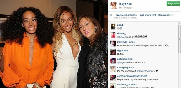 Beyoncé publica foto com a irmã, Solange, em festa da grife Gucci