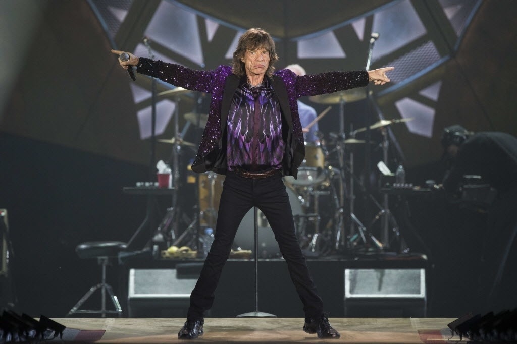 4.jun.2014 - Mick Jagger, líder dos Rolling Stones, durante apresentação da banda no Hayarkon Park em Tel Aviv - AFP