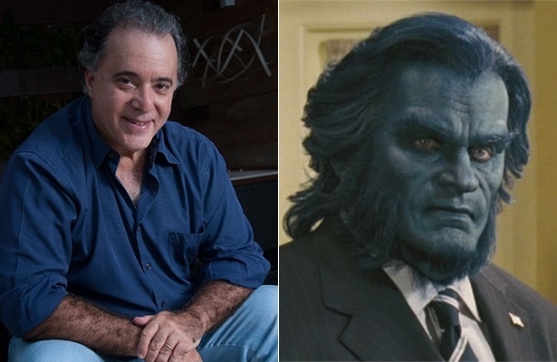 OK, ele pode precisar de um pouco de malhação para ficar do tamanho do grandalhão Fera, mas se o critério de escolha para o personagem for a abundância de pelos espalhados pelo corpo, nosso veterano Tony Ramos é "o" cara para o papel - Felipe Manso/Folhapress, Divulgação/Montagem UOL