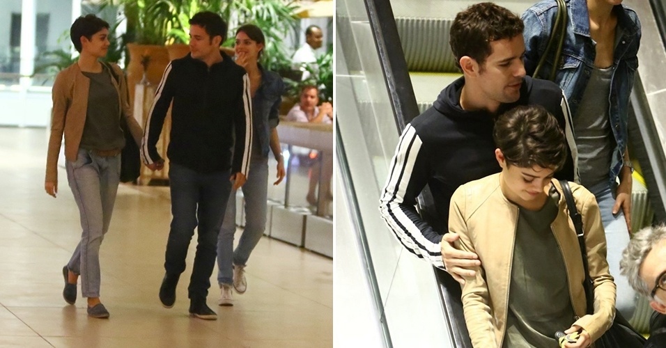 10.jun.2014 - Daniel de Oliveira e Sophie Charlotte foram clicados juntos no shopping Village Mall, na Barra da Tijuca, no Rio de Janeiro