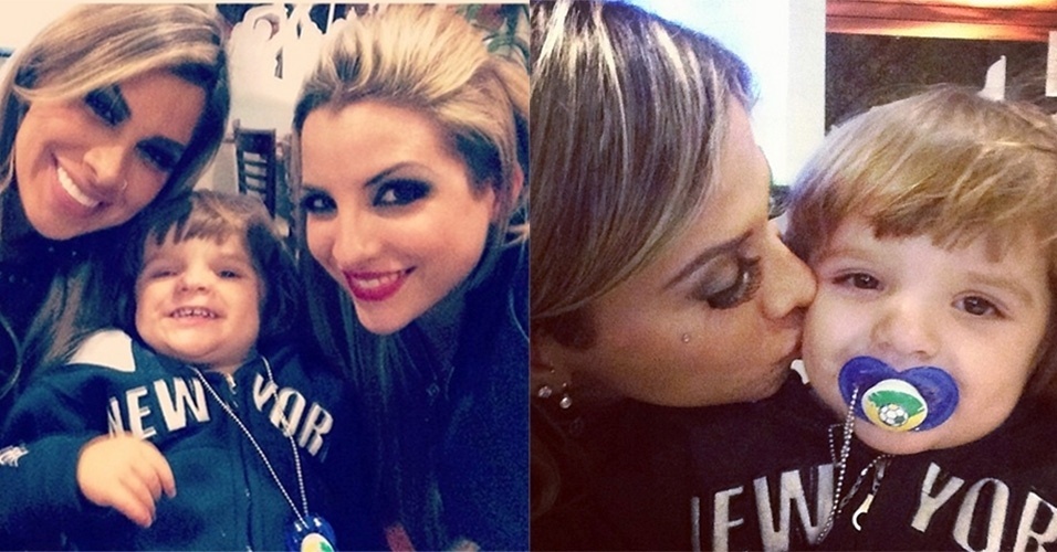 19.jun.2014 - As ex-BBBs Vanessa e Clara postaram fotos juntas durante a comemoração do aniversário da mãe da vencedora do 14ª edição do reality show