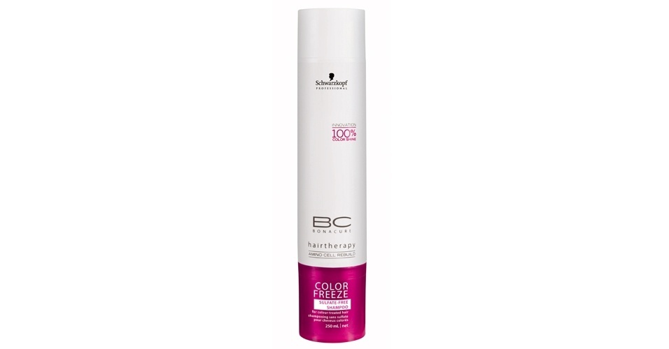 Xampu BC Color Freeze Protetor da Cor sem Sulfatos, da Schwarzkopf - Divulgação