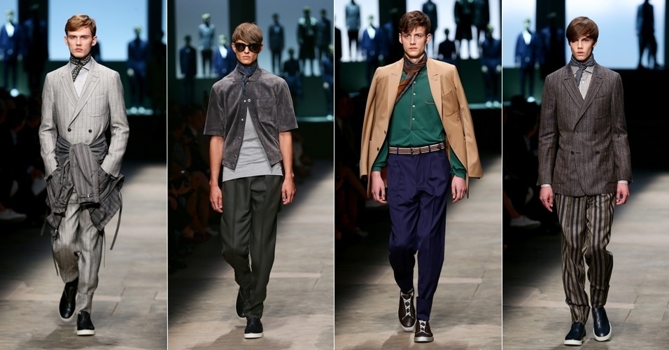 21.jun.2014 - Desfile da Ermenegildo Zegna na semana de moda de Milão verão 2015 - Vittorio Zunino Celotto/Getty Images