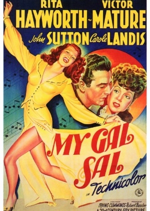 Cartaz em inglês do filme "Minha Namorada Favorita" (1942) - Reprodução