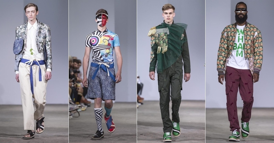 25.jun.2014 - Desfile de Walter Van Beirendonck na semana de moda masculina de Paris primavera/verão 2015 - Etienne Laurent/EFE