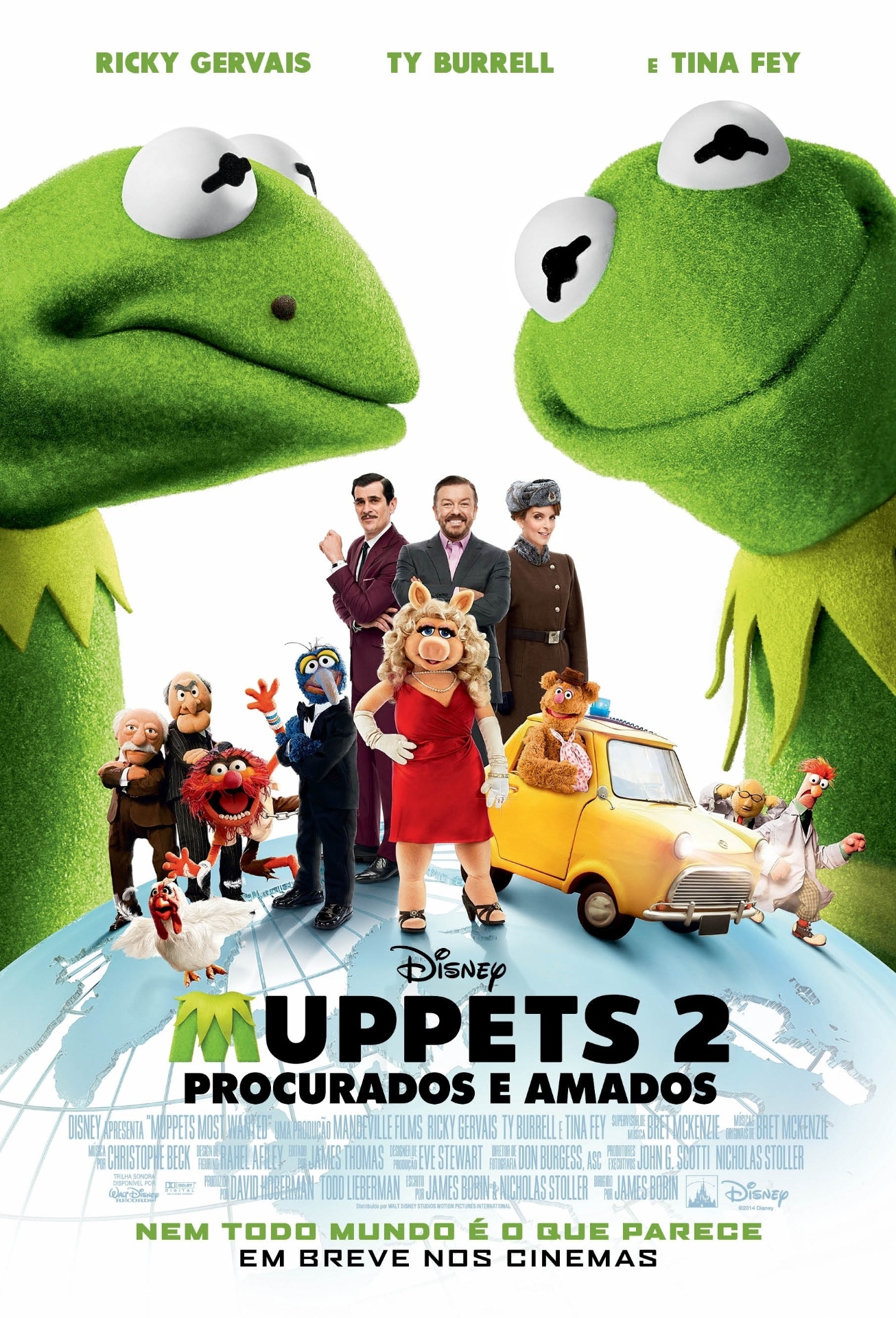 Pôster de "Muppets 2 - Procurados e Amados", de James Bobin - Divulgação/Disney