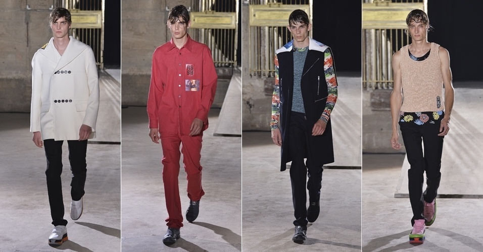 25.jun.2014 - Desfile da Raf Simons na semana de moda masculina de Paris primavera/verão 2015 - Francois Durand/Getty Images
