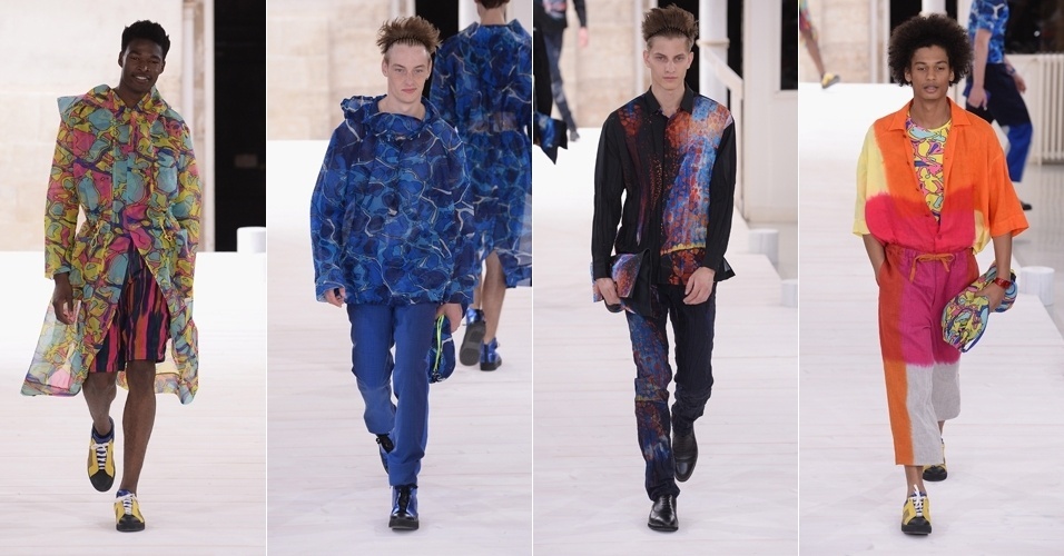 26.jun.2014 - Desfile da Issey Miyake na semana de moda masculina de Paris primavera/verão 2015 - Francois Durand/Getty Images