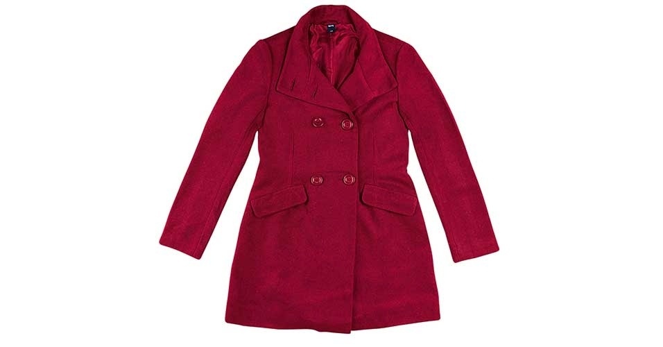 Casaco vinho com abotoamento duplo, da Hering. Preço: R$ 259,99. Informações: www.hering.com.br | Preço e disponibilidade pesquisados em junho de 2014 e sujeitos a alterações - Divulgação