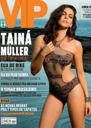 Tainá Müller exibe boa forma na capa da revista "VIP"
