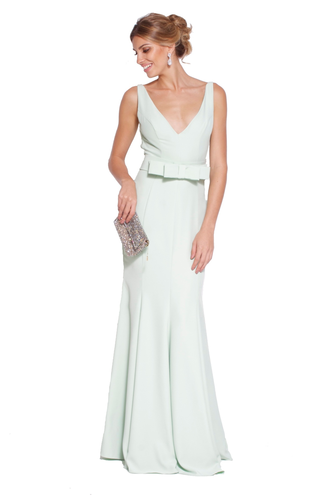 Vestido longo tipo sereia, da Marcelo Quadros, é opção para debutante e convidadas. Pode ser alugado na Dress & Go (www.dressandgo.com.br) por R$ 400. Preço pesquisado em junho de 2014. Sujeito a alterações - Divulgação