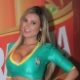 28.jun.2014 - Andressa Urach acompanha jogo do Brasil contra o Chile em camarote no estádio do Morumbi, em São Paulo - Thiago Duran/AgNews