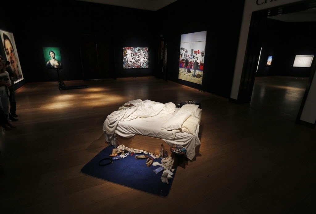 A obra "The Bed", leiloada por R$ 9,6 milhões em Londres - Lefteris Pitarakis/AFP Photo
