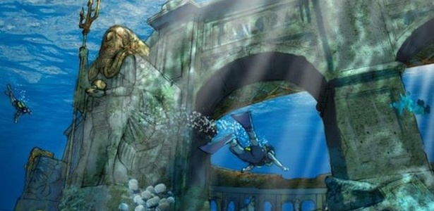 O "Pérola de Dubai" será inspirado na cidade perdida de Atlântida - Divulgação/Reef Worlds