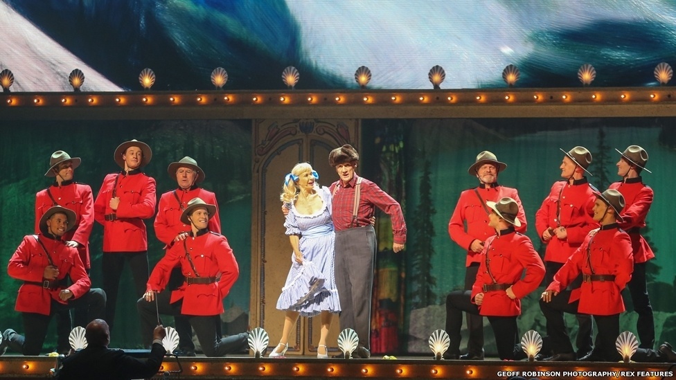 1.jul.2014 - Monty Python estreia na Arena O2 um espetáculo reunindo os membros sobreviventes do grupo, John Cleese, Eric Idle, Terry Jones, Michael Palin e Terry Gilliam - Geoff Robinson Photography/REX