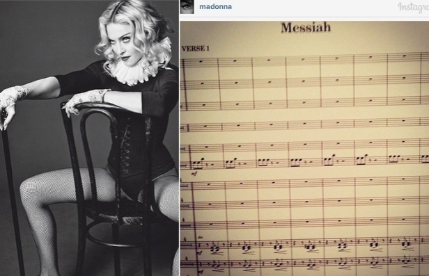 Madonna publicou foto de partitura da nova música, 