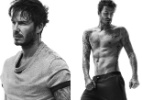 David Beckham mostra boa forma em campanha de peças íntimas - Divulgação/Fotomontagem UOL