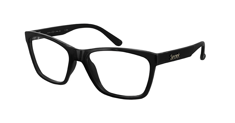 Óculos com armação grossa, da Secret. Preço: R$ 209,90. Informações: (11) 4591-8610. Informações: www.secreteyewear.com.br | Preço e disponibilidade pesquisados em julho de 2014 e sujeitos a alterações - Divulgação