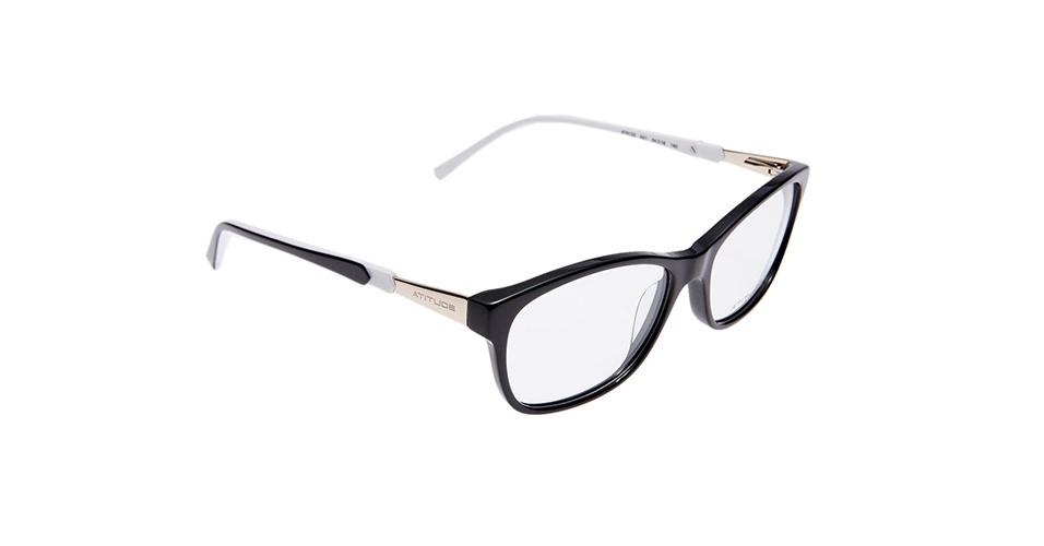Óculos com haste em preto e branco, da Atitude. Preço: R$ 239. Informações: (11) 4096-9640 | Preço e disponibilidade pesquisados em julho de 2014 e sujeitos a alterações - Divulgação