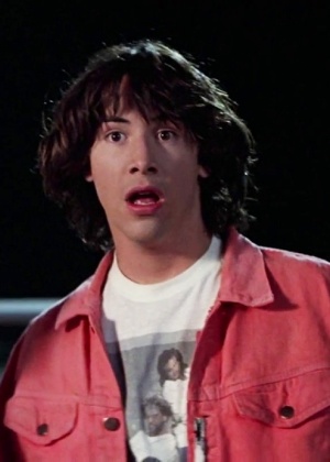 Keanu Reeves em cena do filme "Bill & Ted - Uma Aventura Fantástica", de 1989 - Reprodução