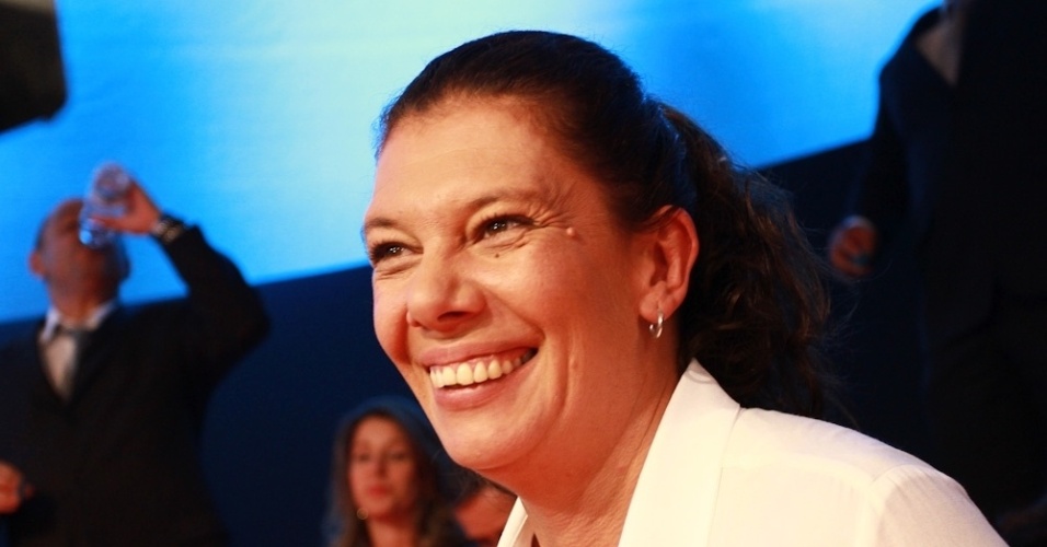3.jul.2014 - Ana Moser sorri após consagrar-se campeã de "Aprendiz Celebridades"