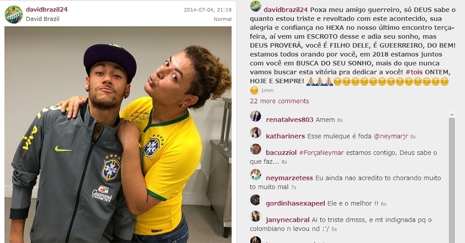 4.jul.2014 - Força Neymar - David Brasil