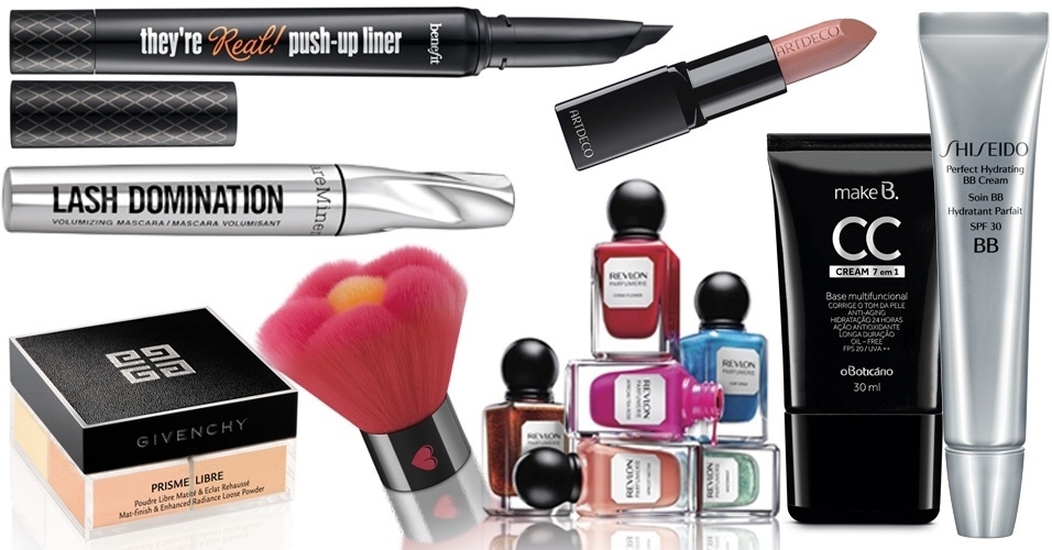 Montagem para lançamentos de maquiagem e esmaltes de julho - Divulgação/Fotomontagem UOL