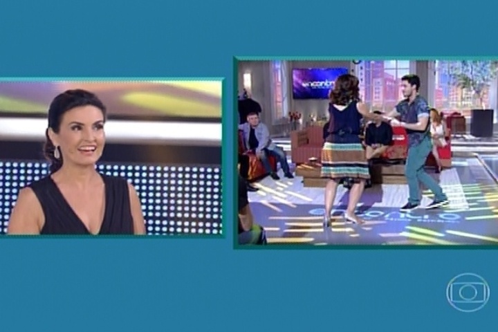 7.jul.2014 - Fátima Bernardes apresenta "Encontro" especial de 2 anos