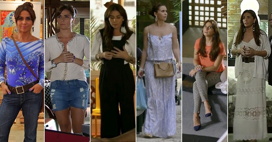 Inspire-se no estilo descontraído de Giovanna Antonelli na novela "Em Família" - Reprodução e Divulgação/TV Globo