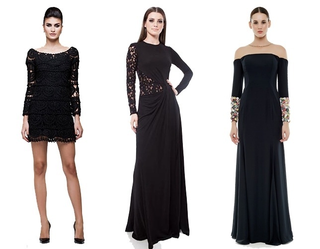 Quem disse que um vestido preto não pode impressionar em uma festa de casamento? A seguir, veja uma seleção de 43 modelos pretinhos nada básicos para convidadas. Lembrando que os tons escuros não são recomendados para madrinhas - Divulgação