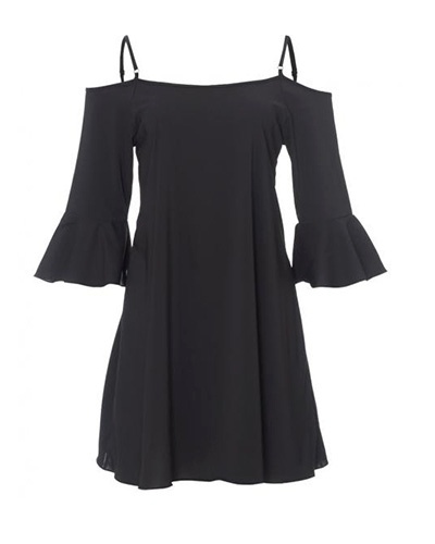 Vestido ombro a ombro com alça e manga sino, da Amaro. Preço: R$ 89,90. Informações: www.amaro.com | Preço e disponibilidade pesquisados em julho de 2014 e sujeitos a alterações - Divulgação