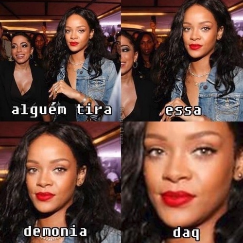 12.jul.2014 - Tietagem de Anitta em Rihanna vira meme na internet