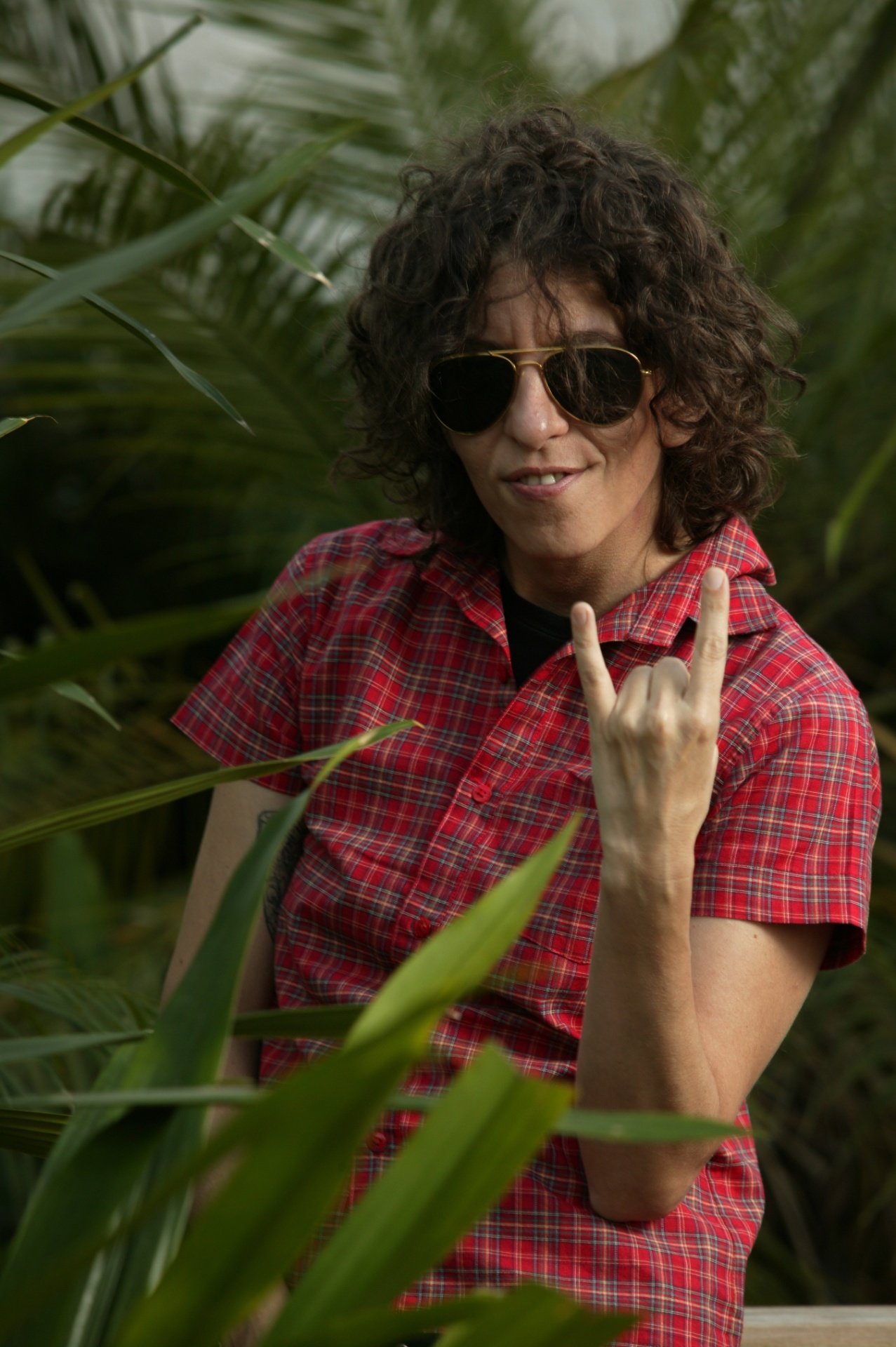 11.jun.2005 - A cantora, compositora e ativista Vange Leonel posa em sessão de fotos para o jornal Folha de S.Paulo - Caio Guatelli/Folha Imagem