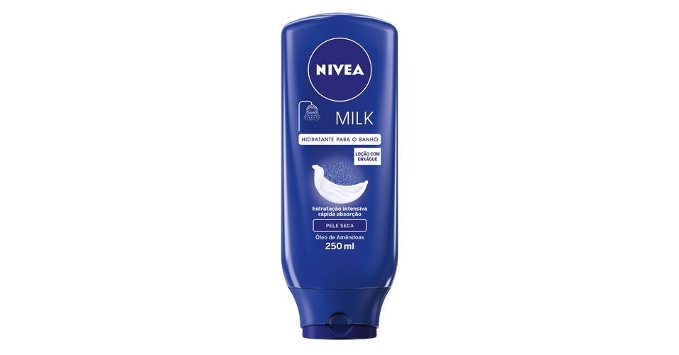 Hidratante para banho Milk, da Nivea - Divulgação