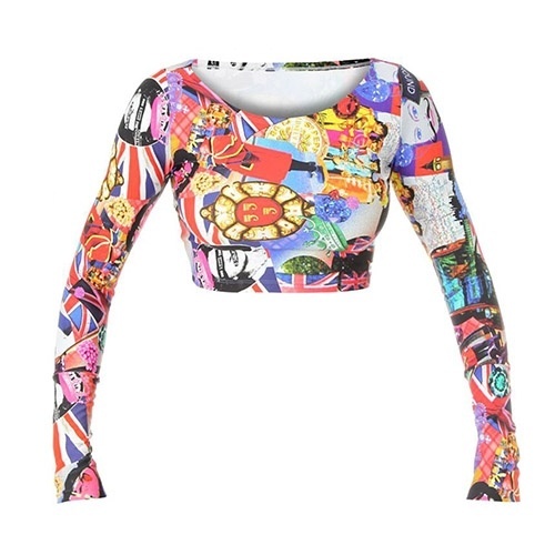 Top de mangas longas estampado, da Vestem, à venda na Kanui. Preço: R$ 137,80. Informações: www.kanui.com.br | Preço e disponibilidade pesquisados em julho de 2014 e sujeitos a alterações - Divulgação