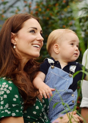Kate Middleton com o filho George
