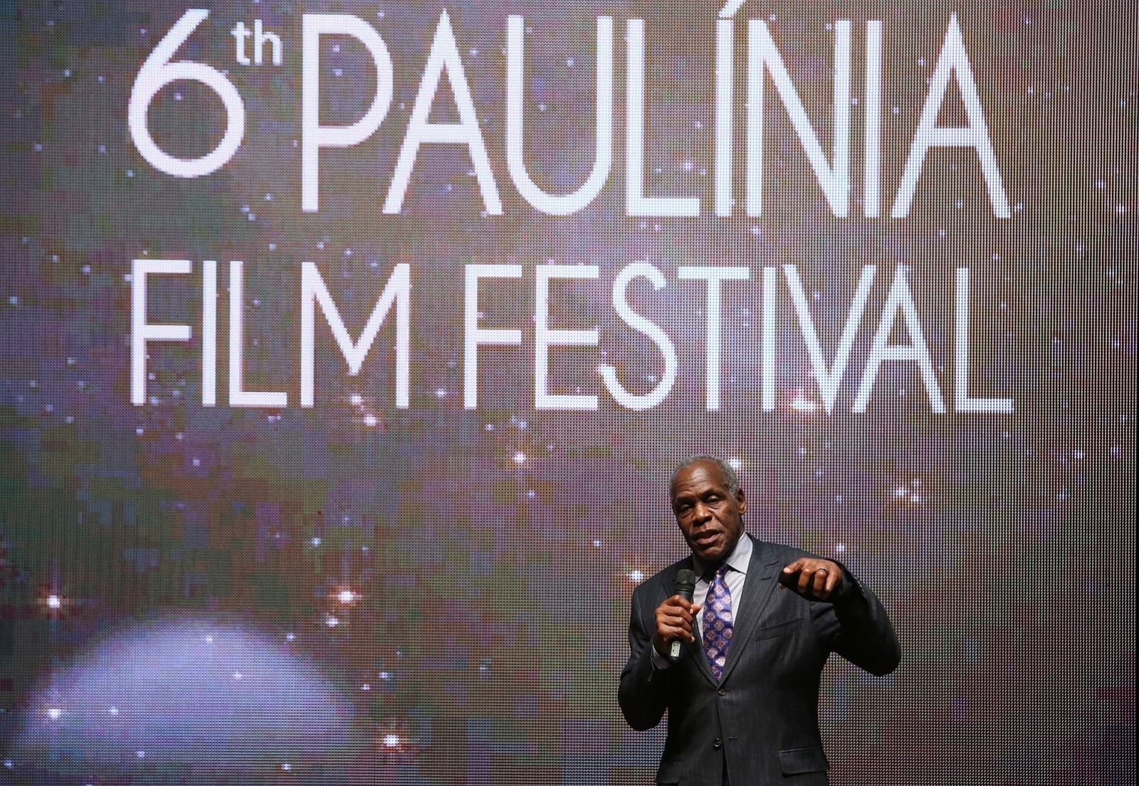 22.jul.2014 - Danny Glover cerimônia de abertura do 6º Paulínia Film Festival - Aline Arruda/Divulgação