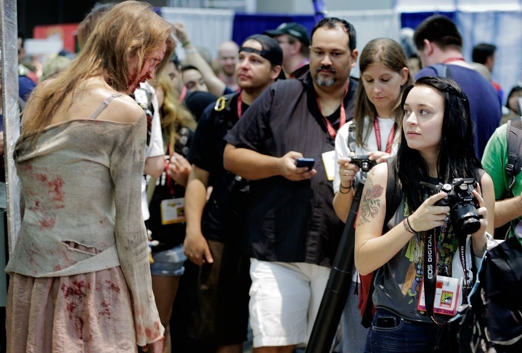 24.jul.2014 - Público circula na San Diego Comic-Con 2014 - T.J. Kirkpatrick/AFP